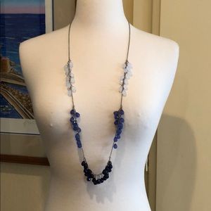 Anthropologie Blue Beaded Necklace